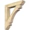 Ekena Millwork Merced Slat Rough Sawn Bracket w/ Offset Brace, Douglas Fir, 8"W x 40"D x 44"H BKT0806X40X44MRC06RDF - alternate 1